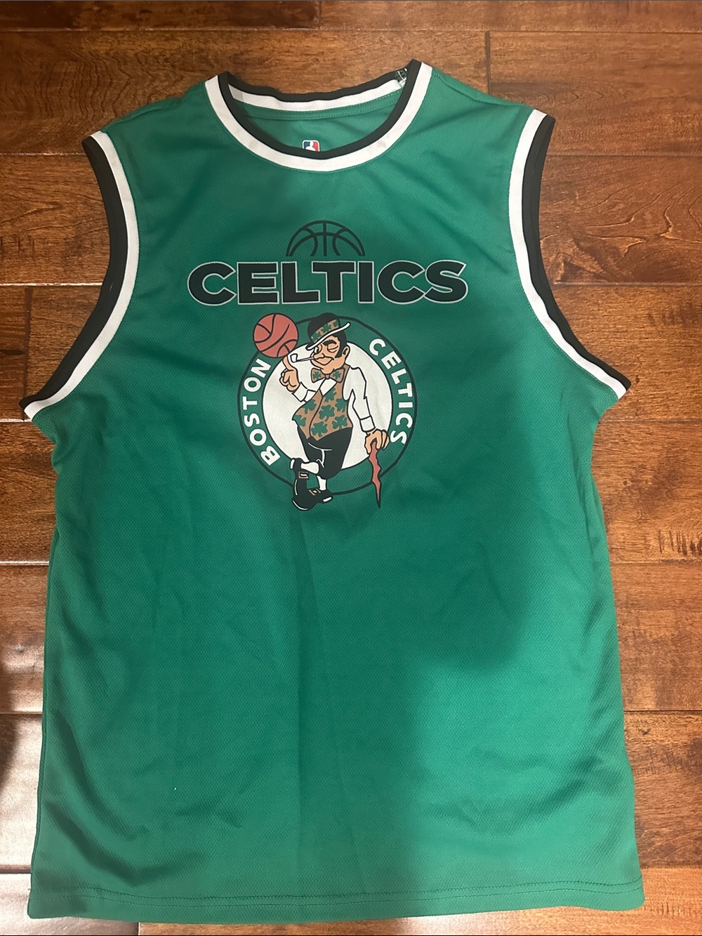 Boston Celtics Green Sleeveless Basketball Jersey